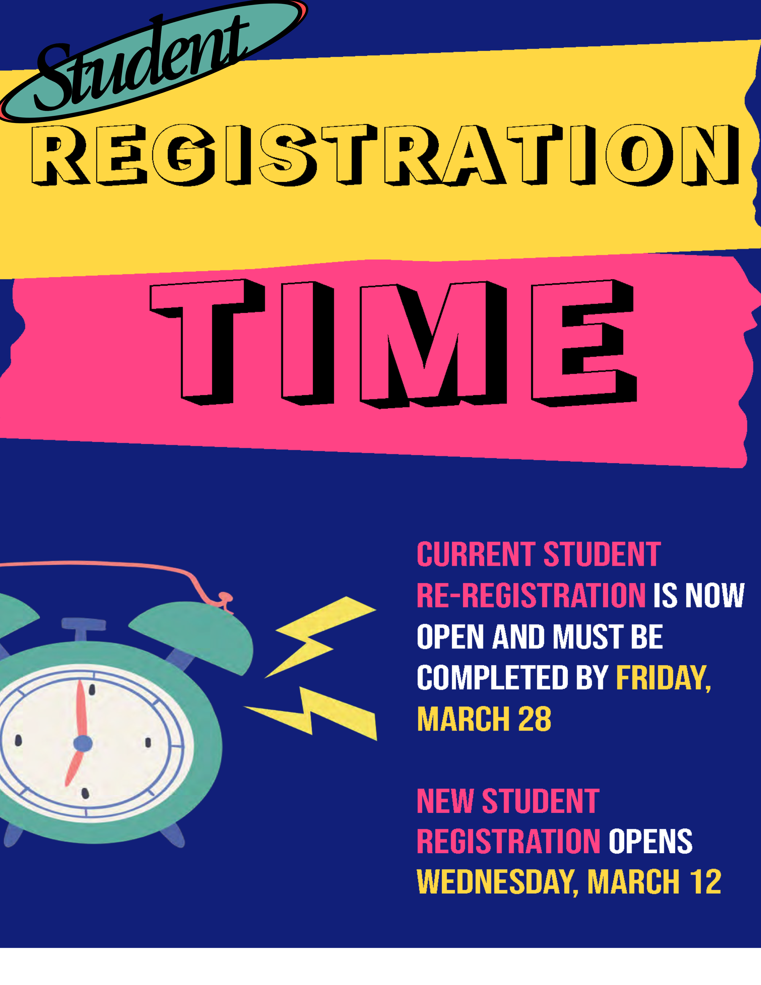 Flyer Student Registration deadline is March 28th