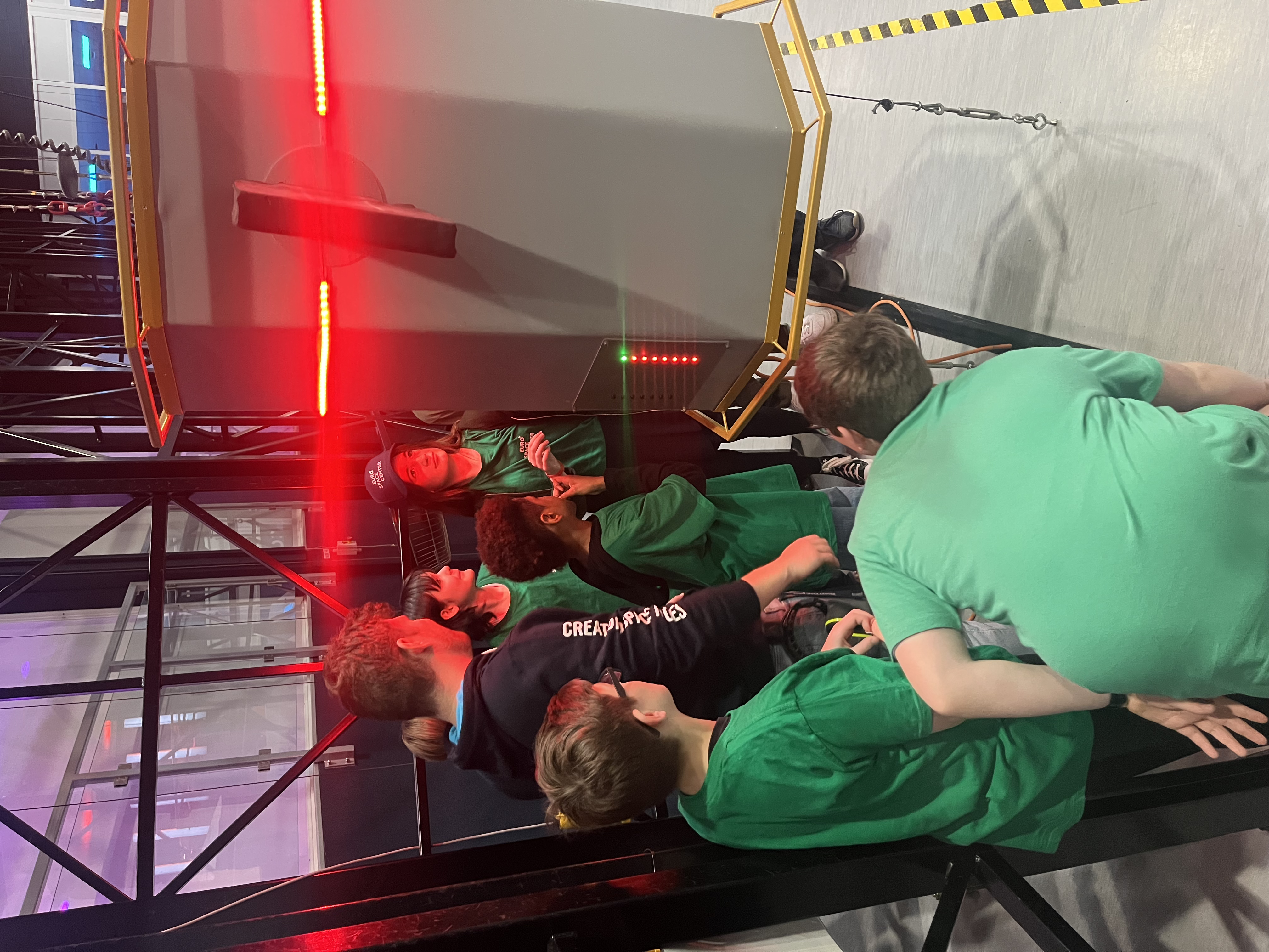 students participating in space camp activities