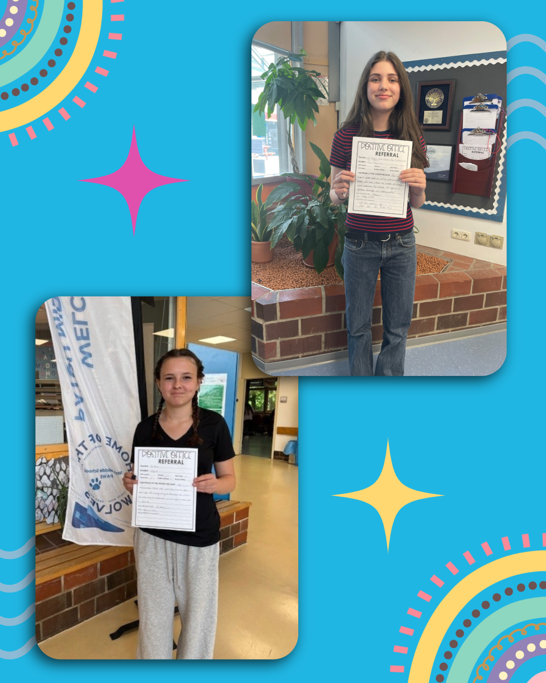 Students with positive office referral awards