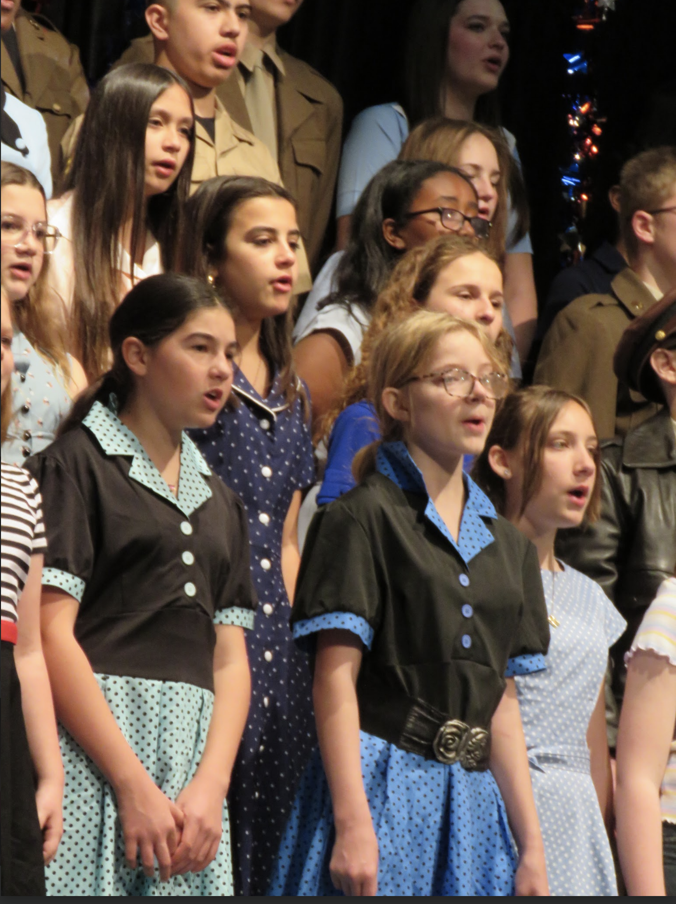 Choir students performing at spring 2025 concert