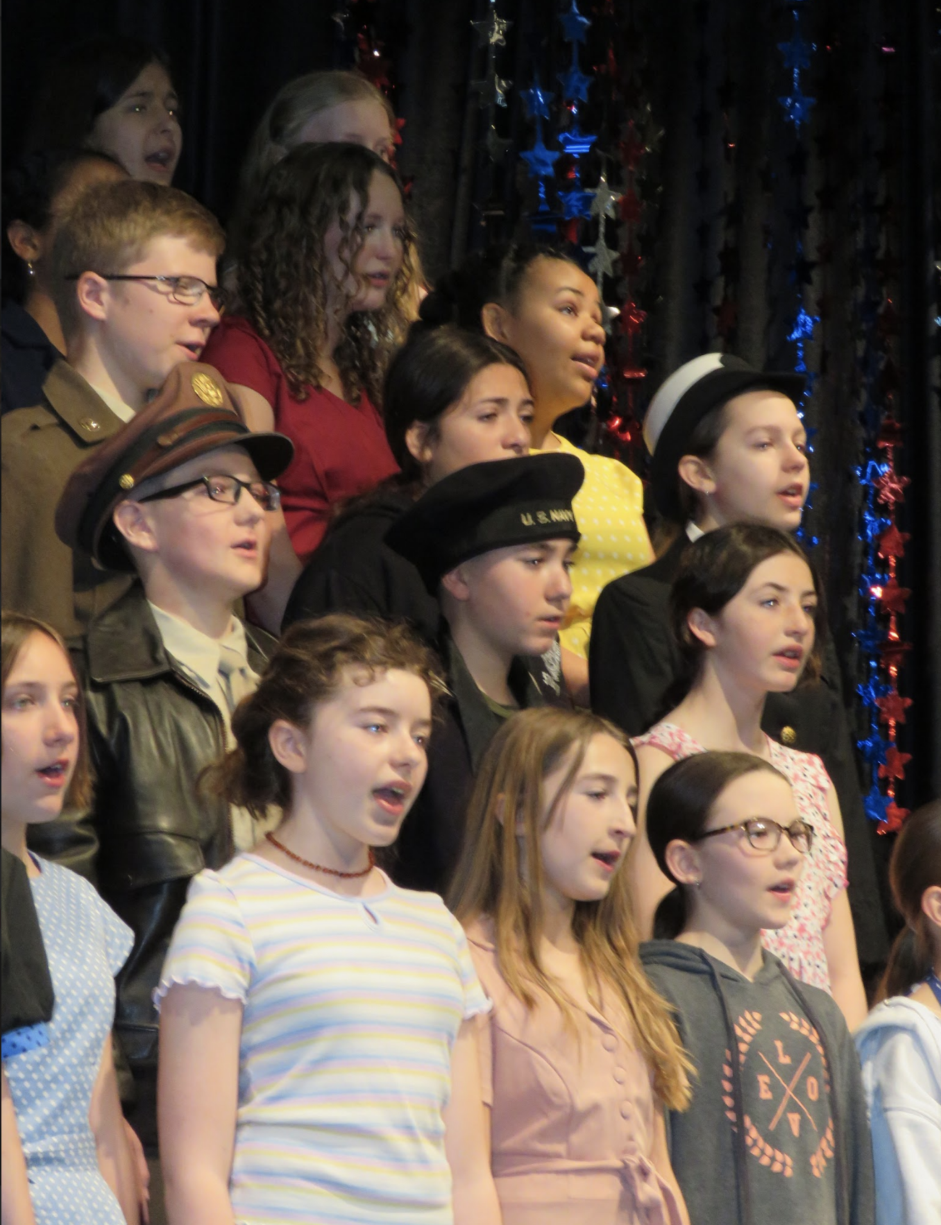 Choir students performing at spring 2025 concert