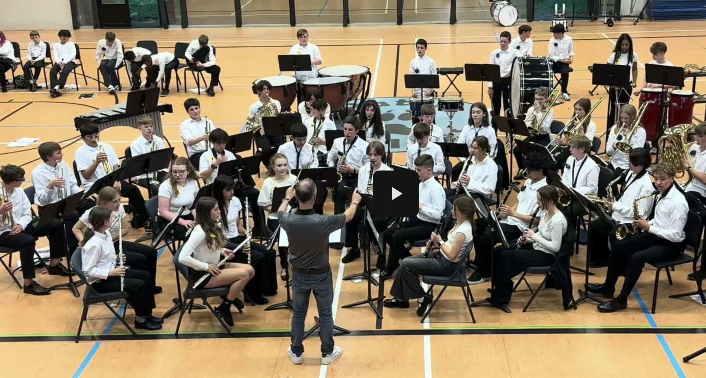 Band students perform in Spring 2025 Concert